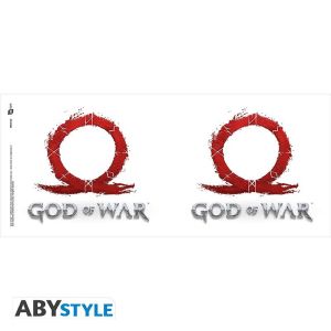 Cană ABYSTYLE GOD OF WAR, Logo, Porțelan, Alb