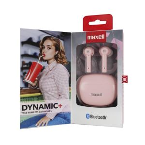Căști Bluetooth MAXELL Dynamic, Docking box, True Wireless, Roz