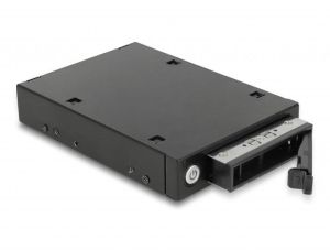 Drawer Delock 3.5″, pentru 1 x 2.5″ U.2 NVMe SSD sau SATA / SAS HDD / SSD, negru