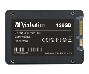 Hard drive Verbatim Vi550 S3 2.5" SATA III 7mm SSD 128GB