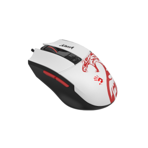 Mouse de gaming A4tech bloody L65 Max, cu fir, 12000 cpi, Naraka, negru/alb