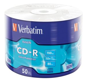 Media Verbatim CD-R 700MB 52X EXTRA PROTECȚIE WRAP (PACHET 50)