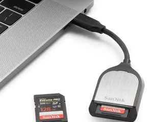 Cititor de carduri SanDisk Extreme PRO, USB-C, SDDR-409-G46