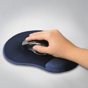 Mouse pad HAMA Ergonomic, Textil, Albastru