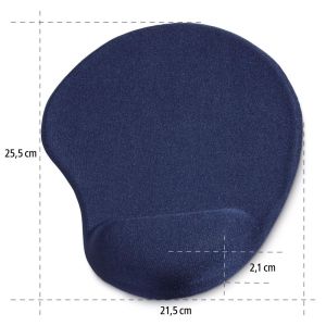 Mouse pad HAMA Ergonomic, Textil, Albastru