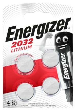 Baterie buton litiu ENERGIZER CR2032. 3V, blister de 4 buc