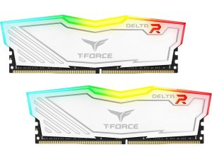 Memorie Team Group T-Force Delta RGB White DDR4 - 16GB (2x8GB) 3200MHz CL16-18-18-38 1.35V