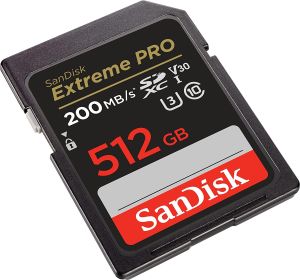 Card de memorie SANDISK Extreme PRO SDHC, 512 GB, UHS-1, Clasa 10, U3, 140 MB/s