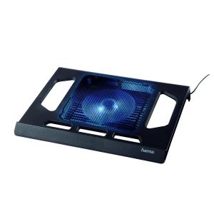 Cooler pentru laptop HAMA Black Edition, până la 17,3 inchi (44 cm), negru