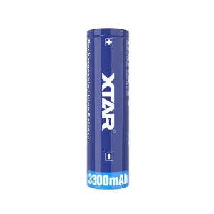Rechargeable Battery XTAR 18650  for torches with protection, 3300mAh, Li-ion