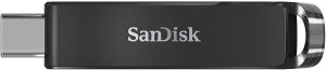 Stick de memorie SanDisk Ultra USB, USB-C, 128 GB, negru