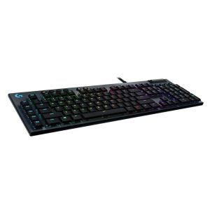 Tastatură mecanică Logitech Gaming, G815 Lightsync RGB, comutatoare Clicky