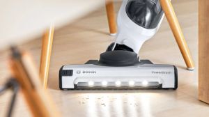 Vacuum cleaner Bosch BBH3ALL28, Cordless Handstick Vacuum cleaner 2 in 1 Flexxo Gen2 28Vmax, Serie 4, built-in accessories, White