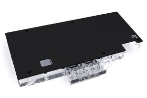 Bloc de apa pentru placa video Alphacool Eisblock Aurora Acryl GPX-A Radeon RX 6800/6800XT Strix/TUF cu placa de spate
