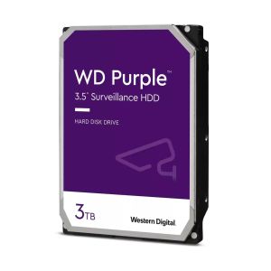 Hard disk WD Purple, 3TB, 5400rpm, 256MB, SATA 3, WD33PURZ