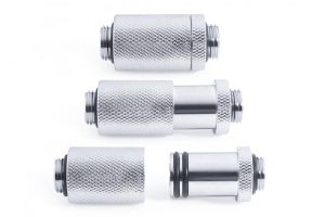 D-Plug Alphacool ES, 31,5 mm, G1/4 AG și G1/4 AG, argintiu