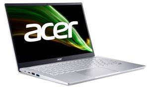 Laptop Acer Swift 3, SF314-43-R0W7, AMD Ryzen 7 5700U (1,8GHz până la 4,3GHz, 12MB) 14" IPS FHD ComfyView (1920x1080), 16GB DDR4, 512GB PCIe SSD, WiFi AMD6 RaAXde+SSD, WiFi AMD6+ Cameră, FPR, argint, fără sistem de operare