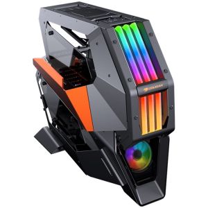 Șasiu COUGAR CONQUER II, Turn complet, Mini ITX/Micro ATX/ATX/CEB, USB 3.1 Type-Cx1/USB3.0x2/Micx1/Audiox1/Buton de pornire/Buton de control RGB, ventilator COUGAR RGB x1 preinstalat, Sincronizare. cu M/B, Dimensiuni (LxAxD):368 x 631 x 744 (mm)