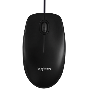 Mouse cu fir LOGITECH B100 - NEGRU - USB - B2B