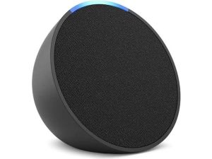 Difuzor inteligent portabil Amazon Echo Pop, Bluetooth, Alexa, Negru