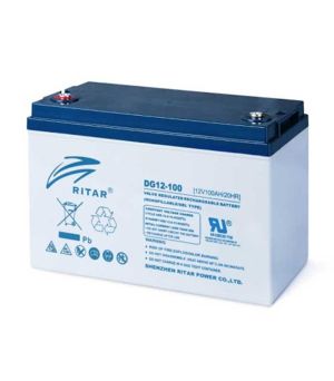 Baterie plumb gel RITAR (DG12-100), 12V, 100Ah, F12/M8, Pentru sisteme solare