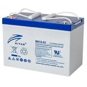 Baterie plumb gel RITAR (DG12-65), 12V, 65Ah, 350 / 167 /182 mm F5/M8 / F11/M6 RITAR, Pentru sisteme solare
