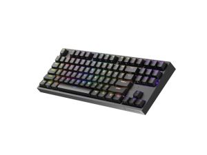 Keyboard Genesis Gaming Keyboard Thor 404 TKL Black RGB Backlight US Layout Yellow Switch
