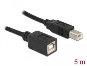 Cablu Delock USB-B tată - USB-B mamă, 5 m, USB2.0
