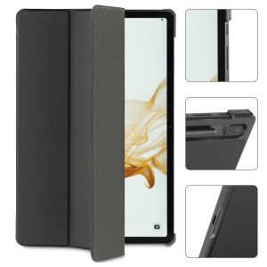 Husă HAMA Fold pentru tabletă, pentru Samsung Galaxy Tab S7 FE/S7+/S8+ 12,4", Loc pentru stilou (S-pen), negru