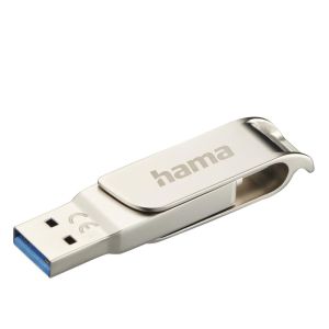 Memorie flash HAMA "C-Rotate Pro", USB-C 3.1/3.0, 64GB, 70MB/s, argintiu