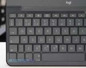 Husă Logitech Slim Folio cu tastatură fără fir și Bluetooth Black pentru iPad a 5-a generație, nou-nouță