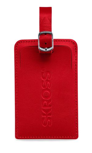Etichete pentru bagaje Skross, card de contact, roșu