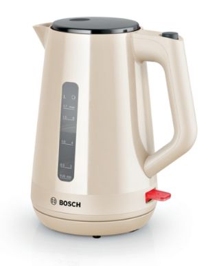 Електрическа кана Bosch TWK1M127, MyMoment Plastic Kettle, 2400 W, 1.7 l, Cup indicator, Limescale filter, Triple safety function, Cream