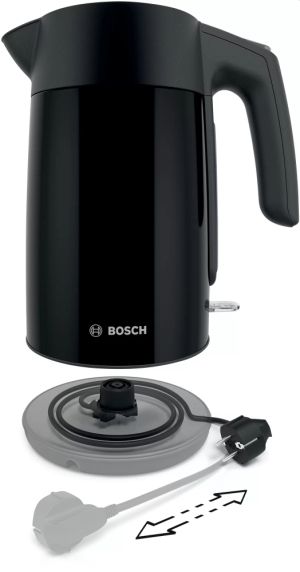 Fierbător electric Bosch TWK7L463, Fierbător, 2400 W, 1,7 l, Negru