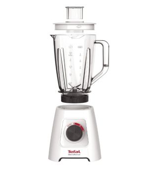 Blender Tefal BL420131 Blendforce II Bol din plastic alb (4 lame), 600W