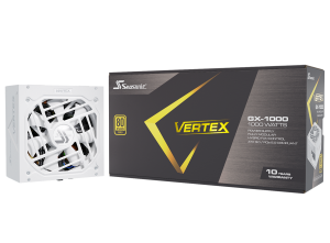 Unitate de alimentare SEASONIC VERTEX GX-1000 1000W alb, 80+ Gold PCIe 5.0, complet modular