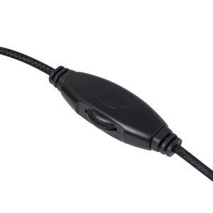 Căști Ewent EW3562, microfon, 2 mufe de 3,5 mm, cablu de 2,0 m, gri/negru