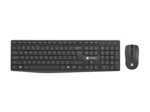 Set Natec Tastatură 2 în 1 Black Squid + Mouse Wireless Layout SUA