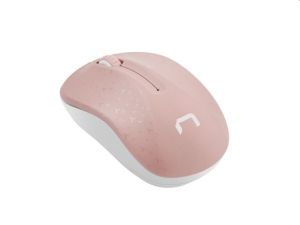 Mouse Natec Mouse Toucan Wireless 1600 DPI optic roz-alb