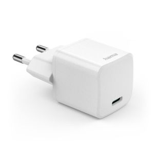 Mini încărcător rapid HAMA "Eco", USB-C (PD) / Qualcomm® 3.0, 25 W, alb