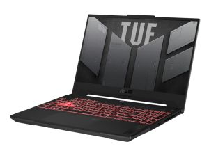 Laptop Asus TUF A15 FA507NU-LP116, AMD Ryzen5 7535HS/H, 15.6" FHD (1920x1080) 144 Hz, 16GB DDR5 4800(2*8), 1TB M.2 SSD, RTX 4050, Wi-Fi GDDR618x2. ), Tastatură Chiclet cu 1 zonă RGB, fără sistem de operare, negru grafit