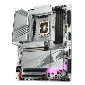 Placa de baza GIGABYTE Z790 AORUS ELITE AX ICE LGA 1700, PCIe 5.0, ATX, Wi-Fi 6E, RGB Fusion, DDR5