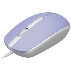 Mouse optic cu fir Canyon cu 3 butoane, DPI 1000, cu cablu USB 1.5M, lavanda de munte, 65*115*40mm, 0.1kg