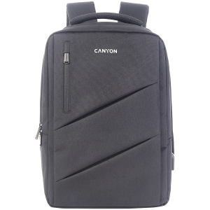 CANYON BPE-5, Rucsac pentru laptop pentru 15,6 inch Specificații/dimensiune produs (mm): 400 mm x 300 mm x 120 mm (+60 mm) Gri, Logo Canyon Materiale EXTERIOARE: 100% poliesterMateriale interioare: 100% poliester greutate maximă