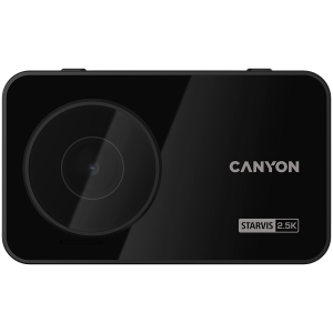 Canyon DVR25GPS, 3.0'' IPS (640x360), ecran tactil, WQHD 2.5K 2560x1440@60fps, NTK96670, 5 MP CMOS Sony Starvis IMX335 senzor de imagine, cameră de 5 MP, unghi de vizualizare 140°, bază de date video, Wi-Fi, GPS , USB Type-C, Supercondensator