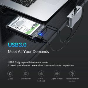 Hub Orico Port USB 3.0 HUB Clip Tip 2, cititor de card SD - intrare de alimentare aux Micro-USB, aluminiu - MH2AC-U3-SV