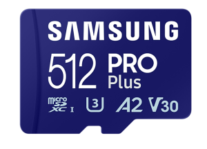 Card de memorie Samsung PRO Plus, microSDXC, UHS-I, 512 GB, adaptor, cititor USB