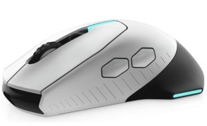 Mouse pentru jocuri cu fir/ fără fir Dell Alienware 610M,alb