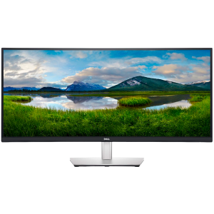 Monitor cu hub USB-C curbat Dell P3424WE LED, 34", WQHD 3440x1440 60Hz, 21:9, 3800R, IPS, anti-orbire, strat dur 3H, Comfort V, fără pâlpâire, 300 cd/m2, 1000:1, 178° /178°, 5ms/8ms, Ecran tactil, DP, HDMI, USB-C 3.2 Gen 1, LAN, Înălțime, Rotire, Înclinar