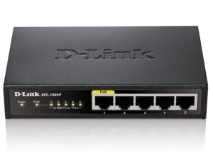 Switch pentru desktop PoE Fast Ethernet D-Link cu 5 porturiIntrerupator